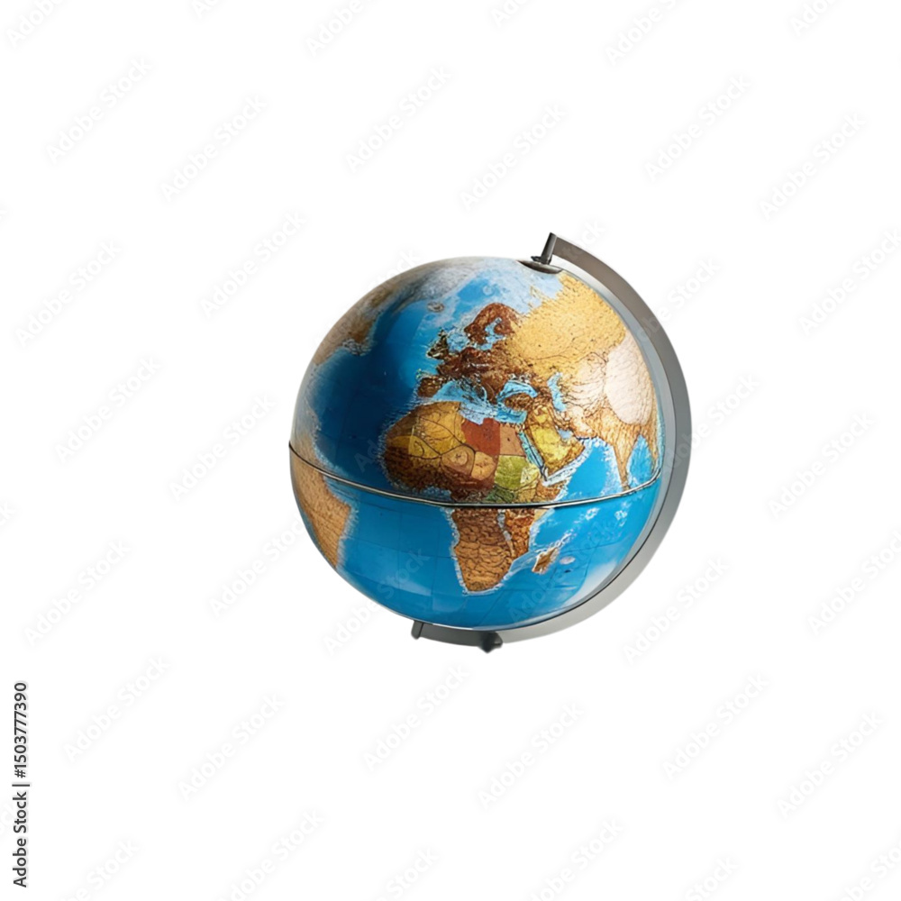 Naklejka premium earth globe on white background