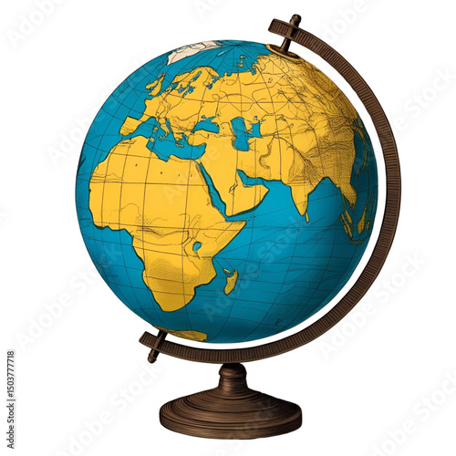 globe isolated on white