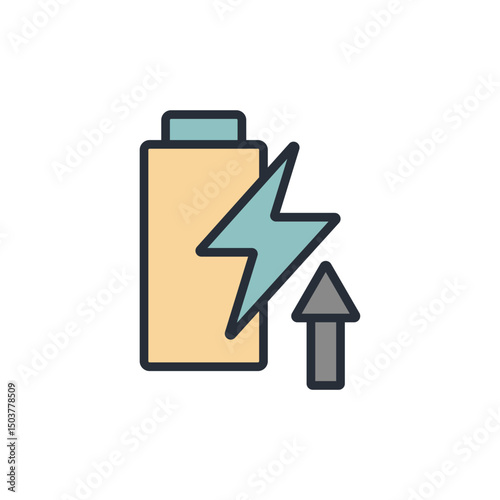 electric transmission icon collection .design style with background