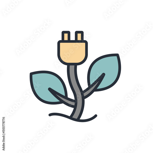 bio energy icon collection .design style with background