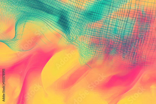 retro abstract background 3d