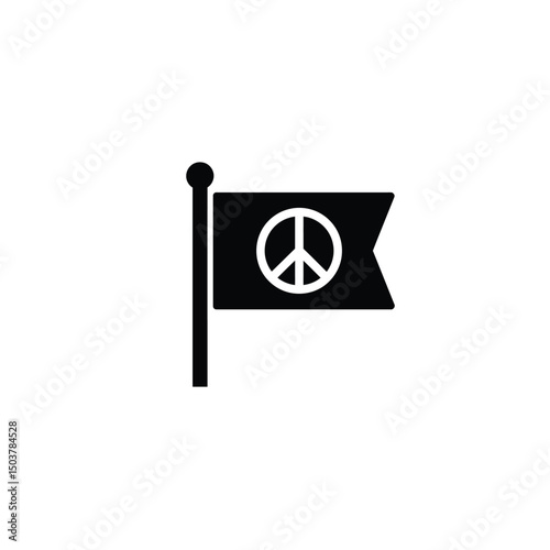 Peace flag symbol icon graphic design