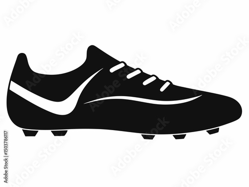  Sports, cleats, Shoe silhouette illustration. Sports cleats silhouette vector. sport shoes. soccer shoes. mountain boots. silhouette vector illustration