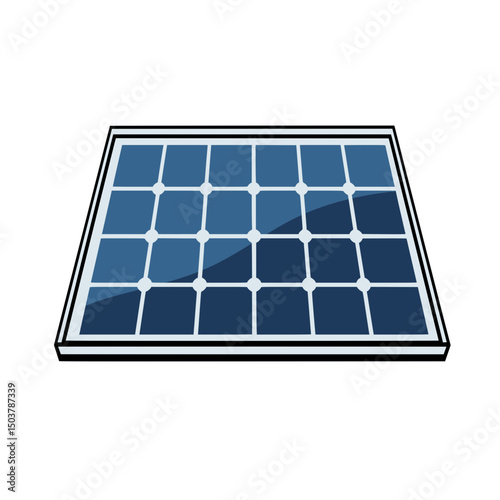 solar panel on a white background