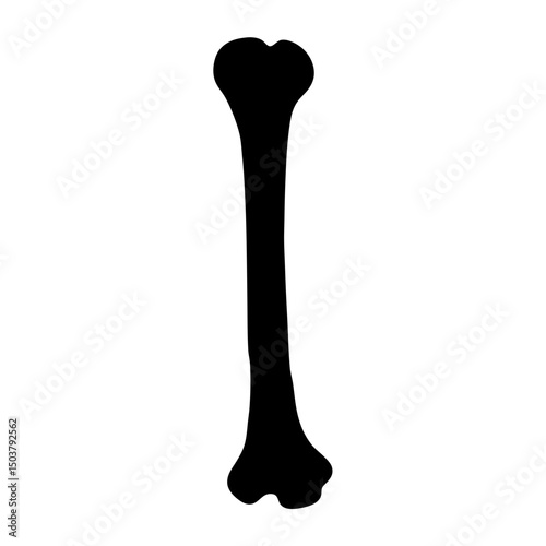 Dog bone silhouette vector, Dog bone icon