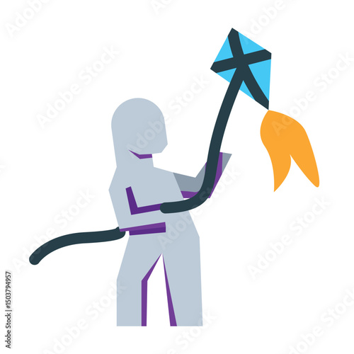 Father's Day Kite Flying Icon
