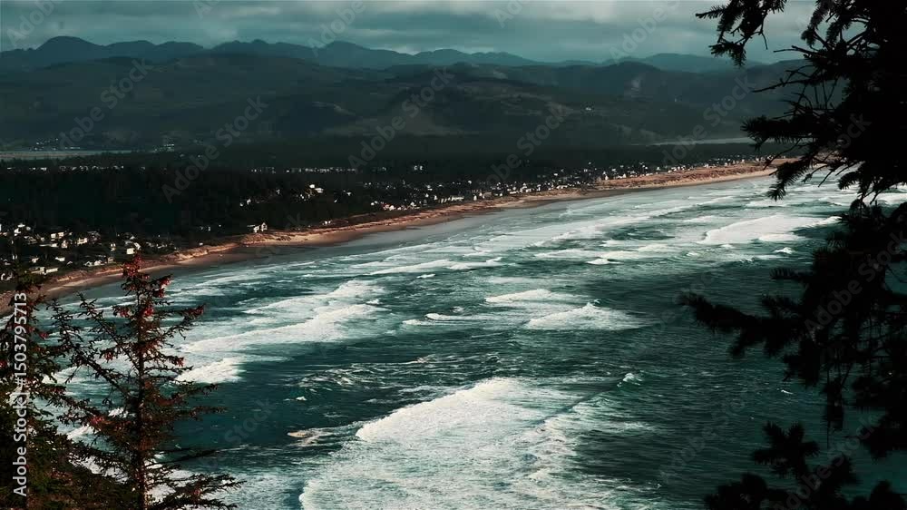 rock at Cannon Beach in Clatsop County, Oregon, USA