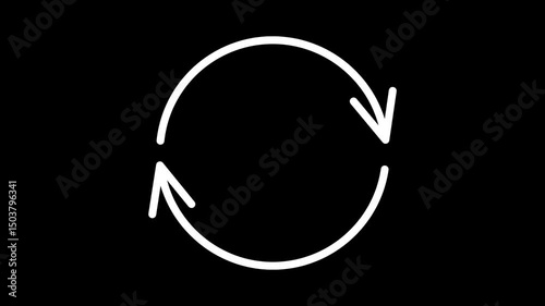 10 second Count Down on black background