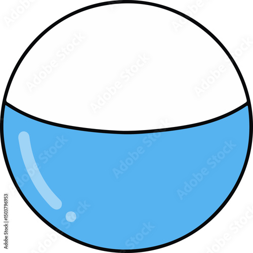 blue glass ball