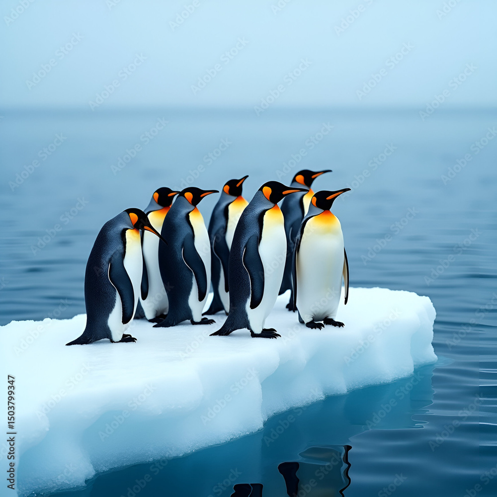 Obraz premium emperor penguin in antarctica