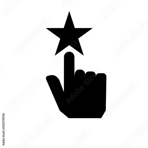 Start-Up Glyph Icon Favorite