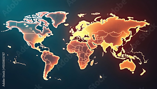 Dynamic visual illustrating geopolitical trade tactics featuring strategic diplomatic maneuvers market influence sanction implementation robust international policy frameworks shaping global commerce  photo