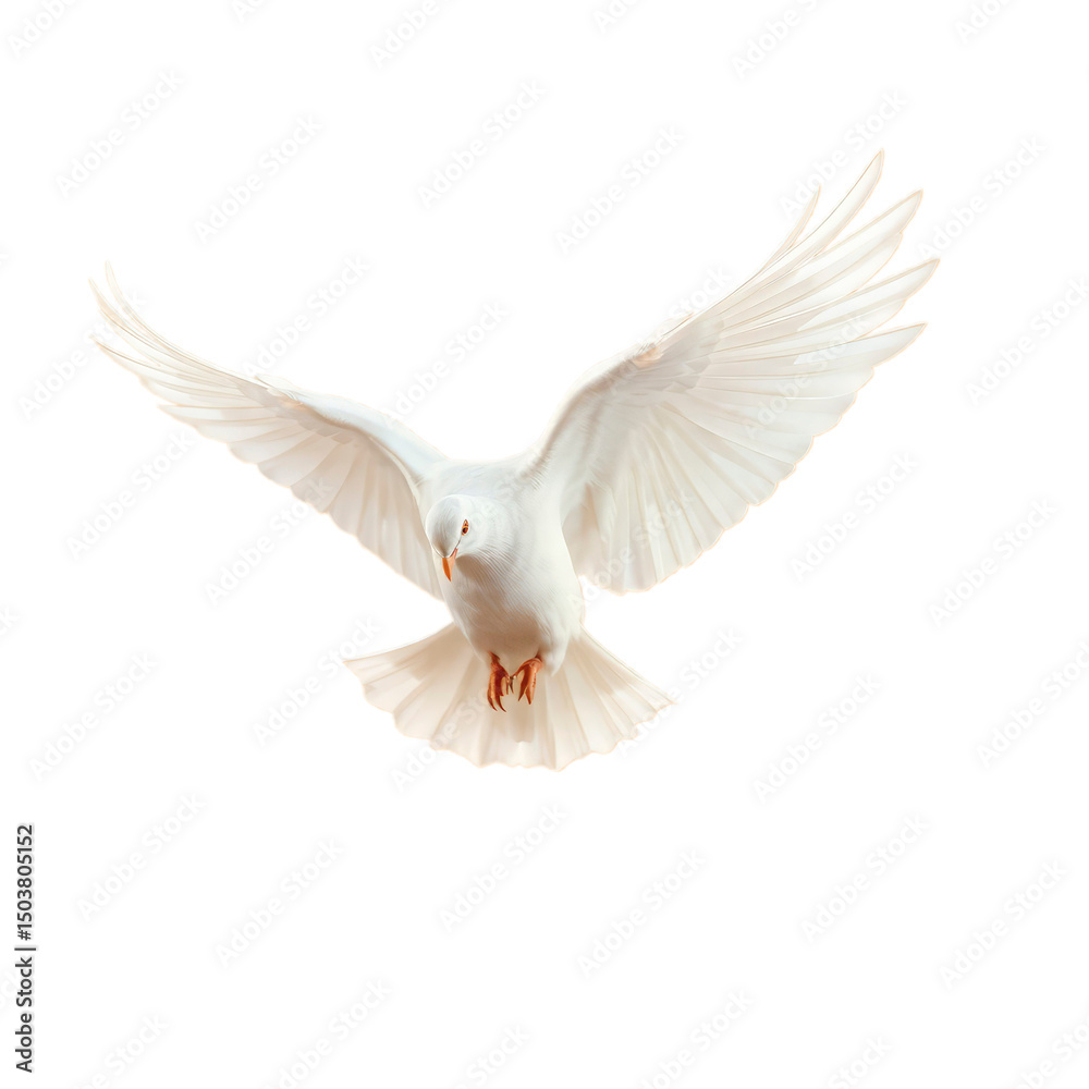 Obraz premium dove of peace with transparent background PNG and JPEG image