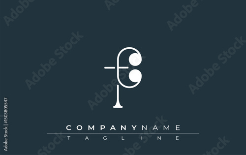 ET Typography Logo Design. Stylish monogram design depiction featuring the letters E and T combined in an artistic signature style, delivering a unique and creative visual representation.