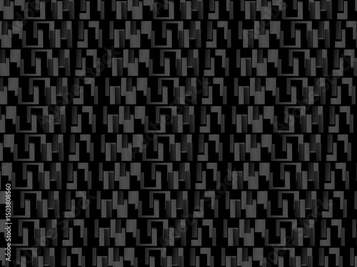 Black metal texture steel background. Perforated metal sheet.	