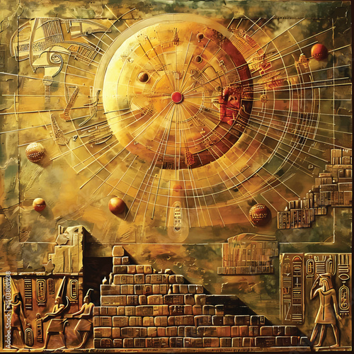 ancient Egypt pyramid design illustration premium quality