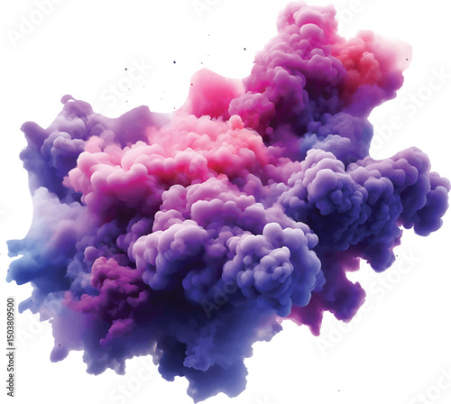 purple cloud smoke clean background illustration premium quality