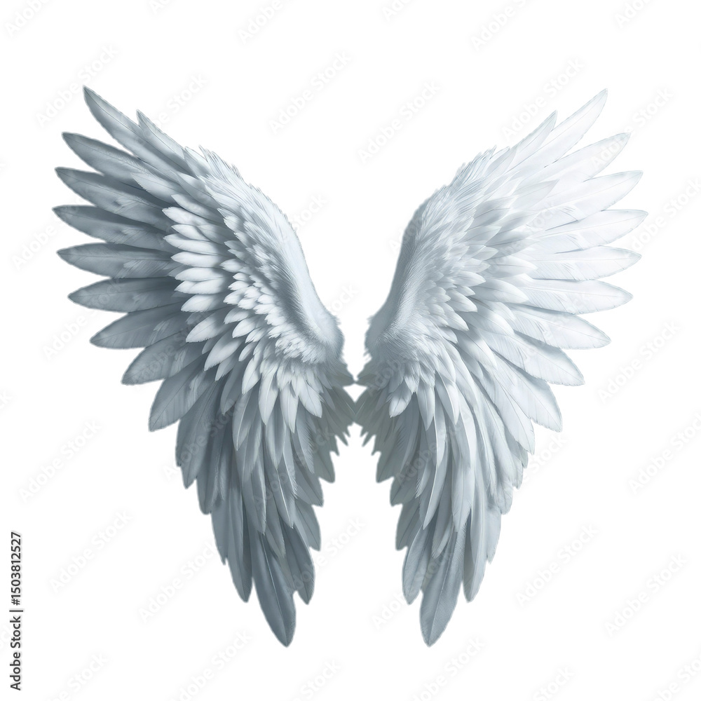 Obraz premium angel wings with transparent background PNG and JPEG image 