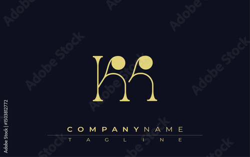 KK Typography Logo Design. Stylish monogram design depiction featuring the letters K and K combined in an artistic signature style, delivering a unique and creative visual representation.