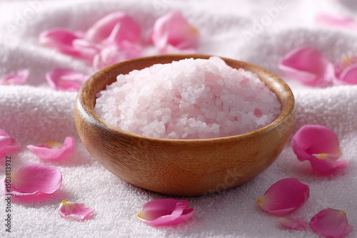 Sea salt and rose petals.