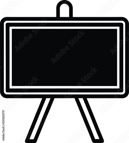 Chalkboard Icon Outline Vector Illustration