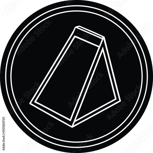 Chalk Icon Outline Vector Illustration