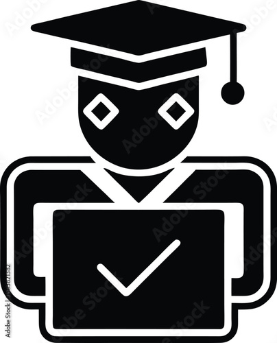 Coding Education Icon Outline Vector Illustration