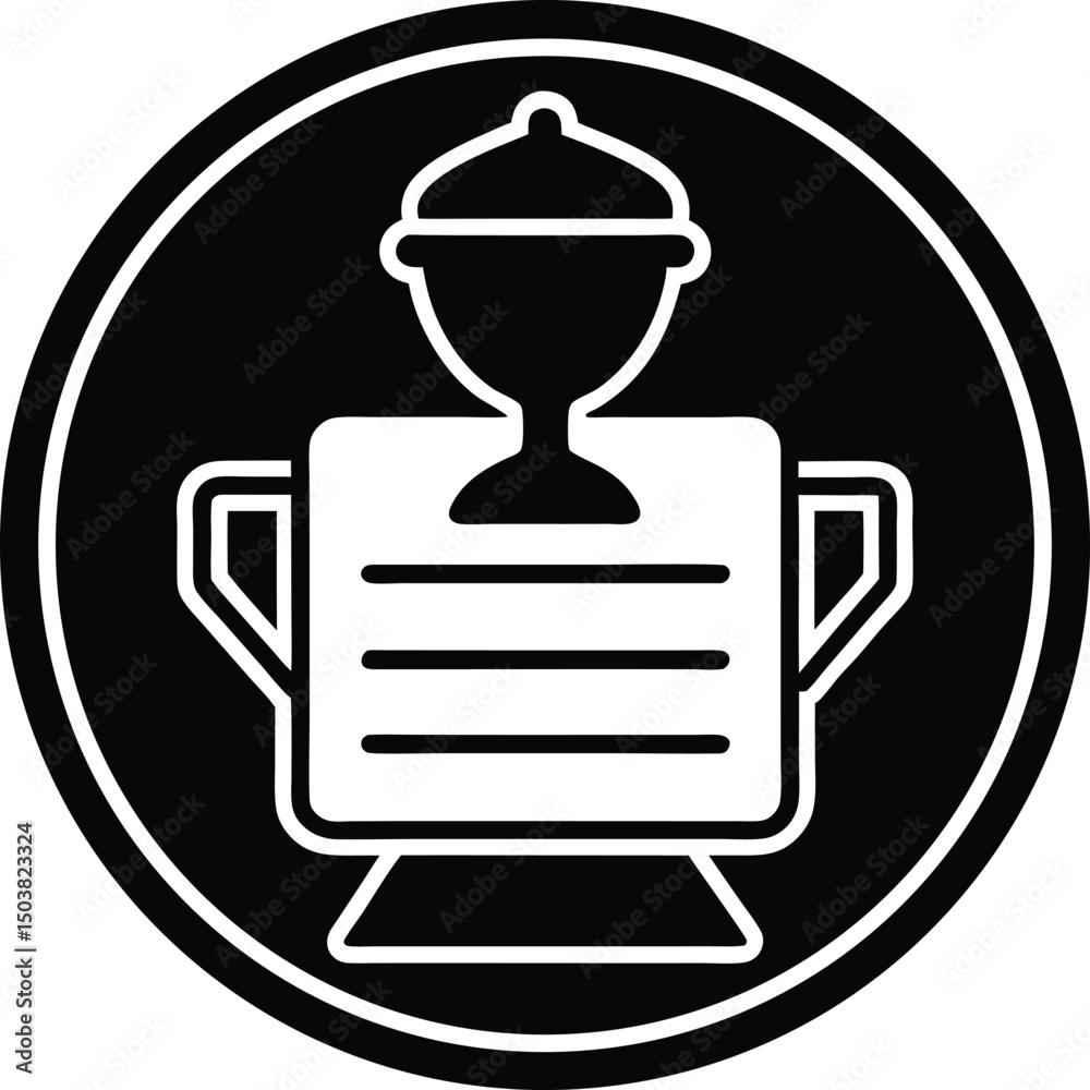 Obraz premium Final Exam Icon Outline Vector Illustration