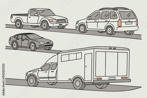 set of cars