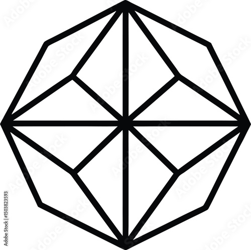 Geometry Icon Outline Vector Illustration