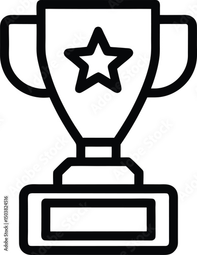 Leaderboard Icon Outline Vector Illustration