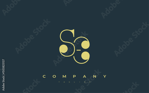 SE Typography Logo Design. Stylish monogram design depiction featuring the letters S and E combined in an artistic signature style, delivering a unique and creative visual representation.