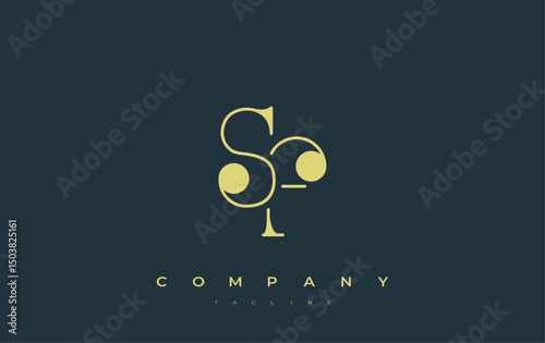 SF Typography Logo Design. Stylish monogram design depiction featuring the letters S and F combined in an artistic signature style, delivering a unique and creative visual representation.