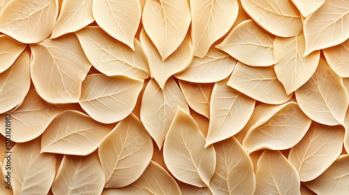 Pastel Yellow and Beige Leaf Pattern Background Texture