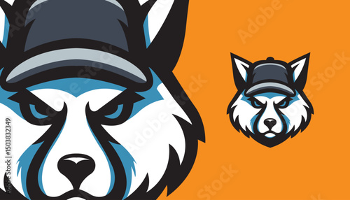 Clever Fox Mascot Logo – Sleek Vector Design