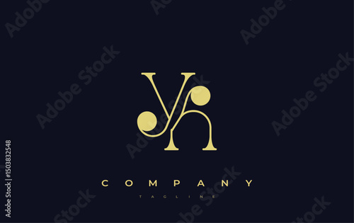 YK Typography Logo Design. Stylish monogram design depiction featuring the letters Y and K combined in an artistic signature style, delivering a unique and creative visual representation.