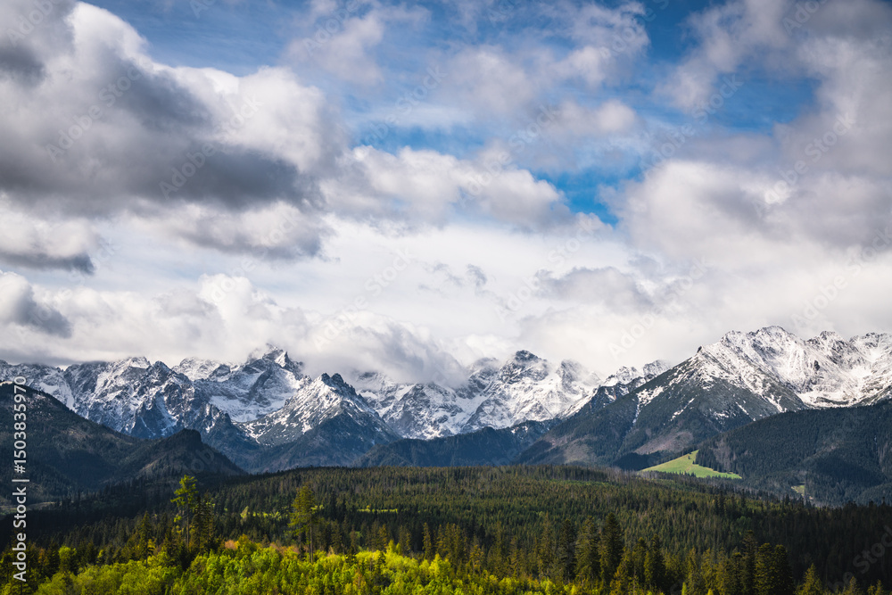 Fototapeta premium View on High Tatras peaks