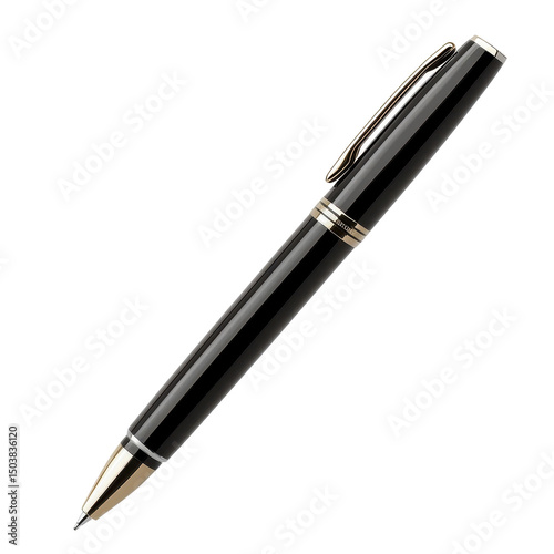 Business office pen object displayed on a white background with high clarity for promotional use, business office pen object on isolated on white background