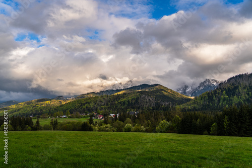 Fototapeta Naklejka Na Ścianę i Meble -  View on the Tatra Mounains in Poland