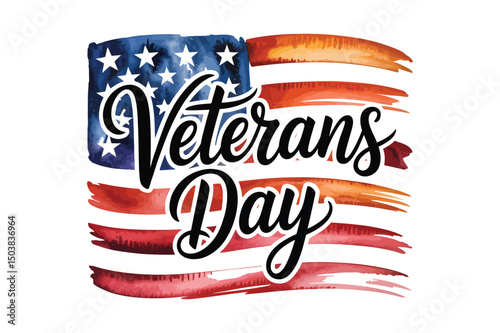 US Veterans Day background. Happy Veterans Day. American flags. US Flag. November 11. Vector illustration. Poster, Banner, Greeting Card, Flyer, Card, cover, Template. post. honoring military veterans