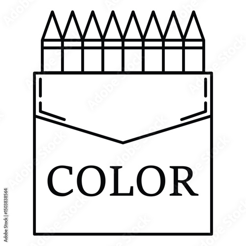 crayon watercolor spray color icon