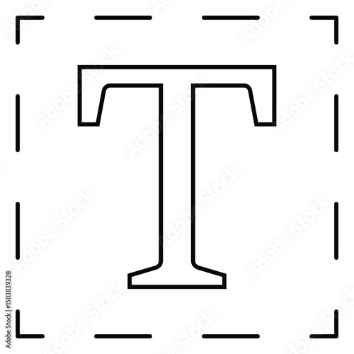 type graphic design write icon
