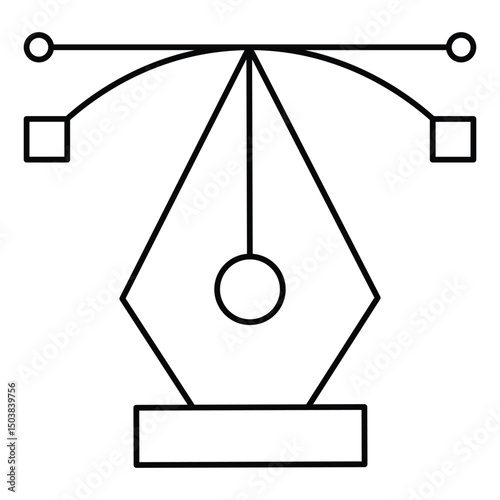 Fountain Pen nib glyph Icons