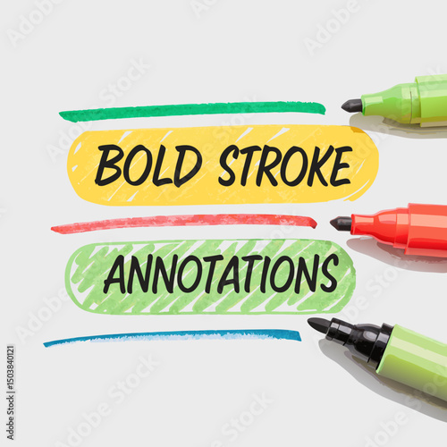Design a vector graphic of bold, highlighted text with a thick stroke, suitable for a reading app or e-reader interface.  Focus on clear readability.