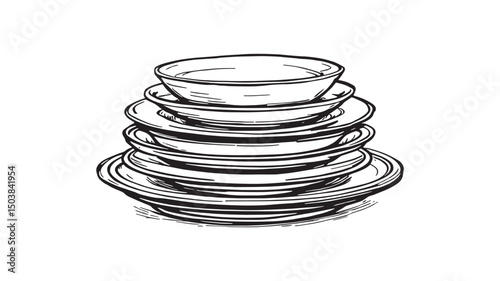 Simple Plate Kitchenware Design