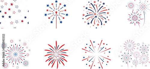 4th of July vector illustration of an abstract background