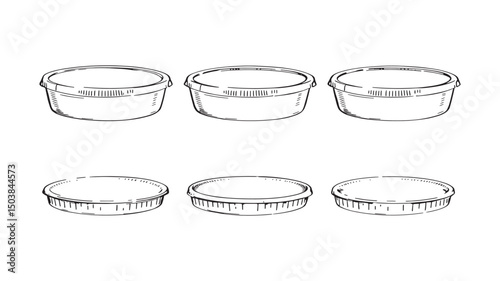 Simple white plastic container vector