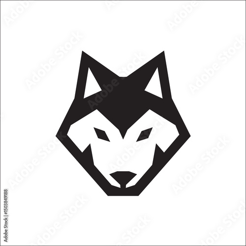 WOLF HEAD ICON LOGO vector