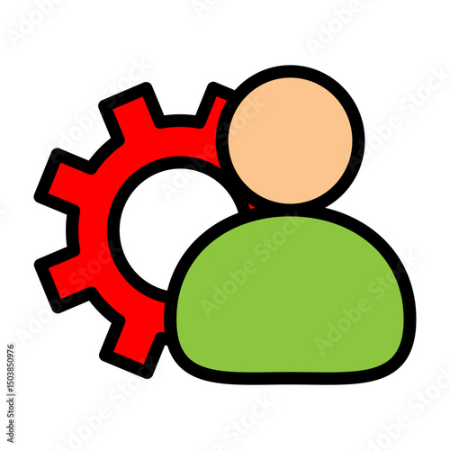 Privacy Settings Vector Filled Icon Design