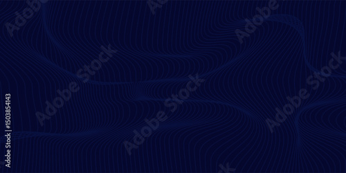 Premium background design with diagonal dark blue line pattern. Vector horizontal template for digital lux business banner, contemporary formal invitation, luxury voucher, prestigious gift certificate